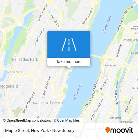 Maple Street map