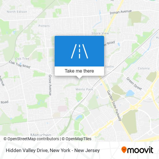 Hidden Valley Drive map