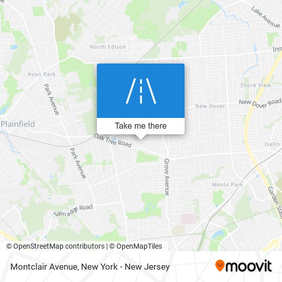 Mapa de Montclair Avenue