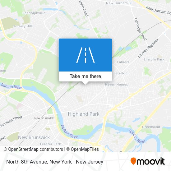Mapa de North 8th Avenue