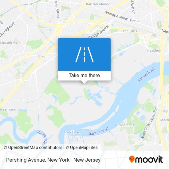 Mapa de Pershing Avenue