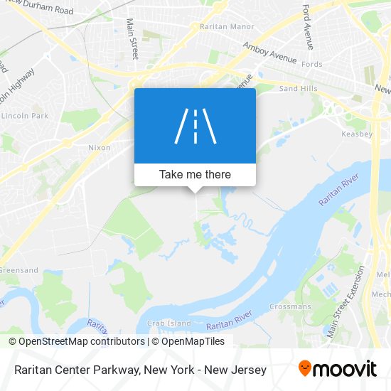 Raritan Center Parkway map