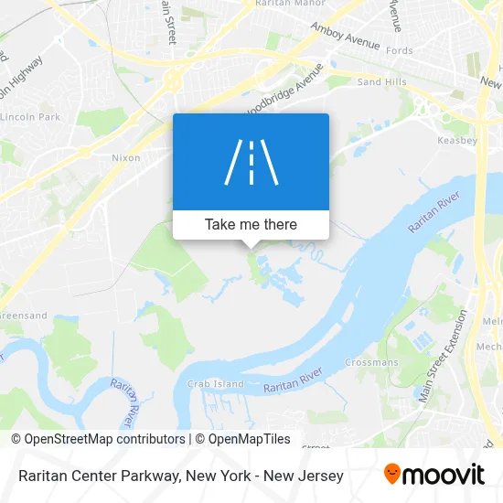 Raritan Center Parkway map