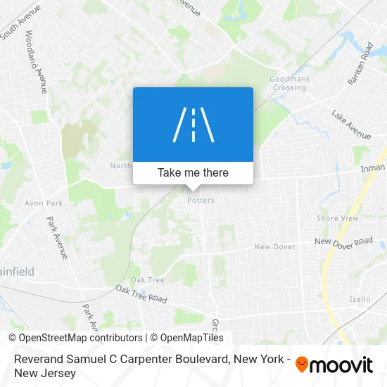 Reverand Samuel C Carpenter Boulevard map