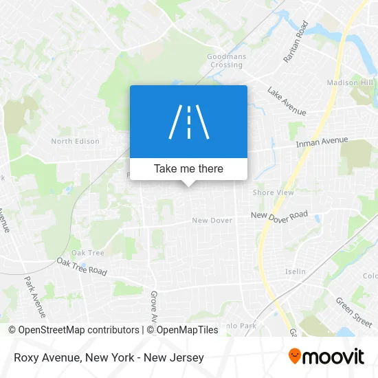 Roxy Avenue map