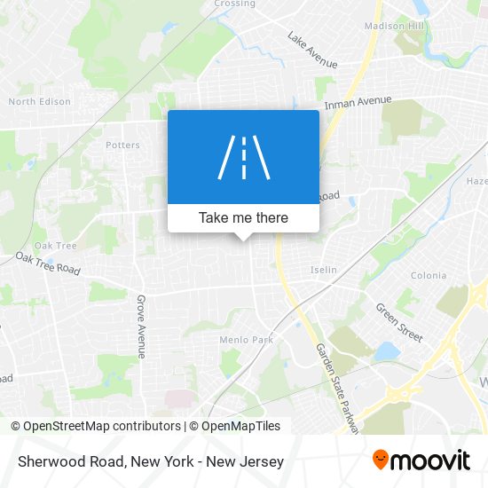 Sherwood Road map