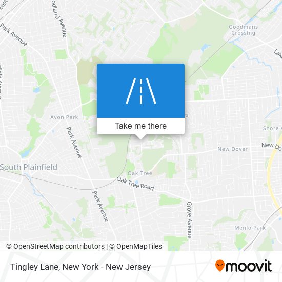 Tingley Lane map