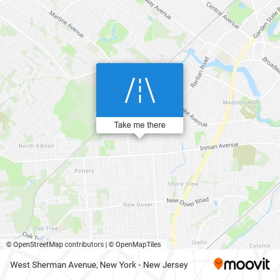 West Sherman Avenue map