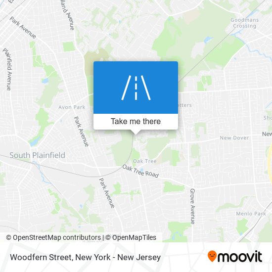 Woodfern Street map