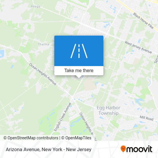 Mapa de Arizona Avenue