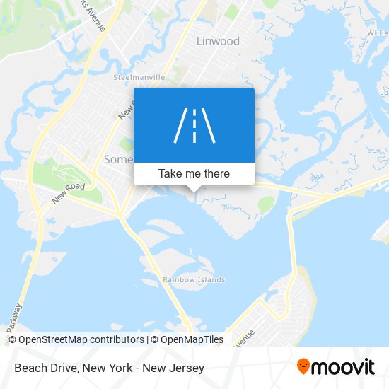 Beach Drive map