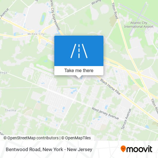 Mapa de Bentwood Road