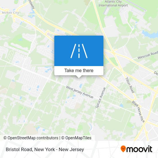 Mapa de Bristol Road