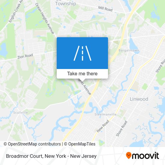 Mapa de Broadmor Court