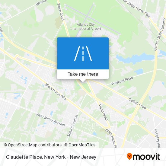 Claudette Place map
