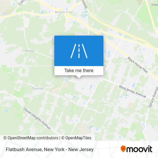 Mapa de Flatbush Avenue