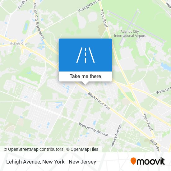 Lehigh Avenue map