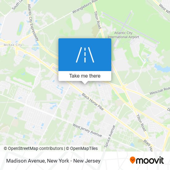 Mapa de Madison Avenue