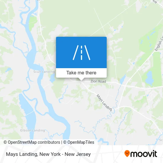 Mays Landing map