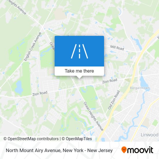 Mapa de North Mount Airy Avenue