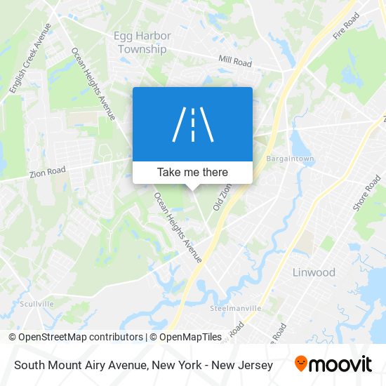 Mapa de South Mount Airy Avenue