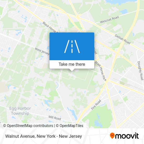 Mapa de Walnut Avenue