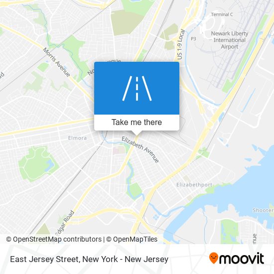 East Jersey Street map