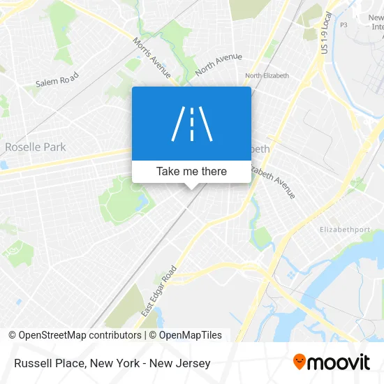 Russell Place map