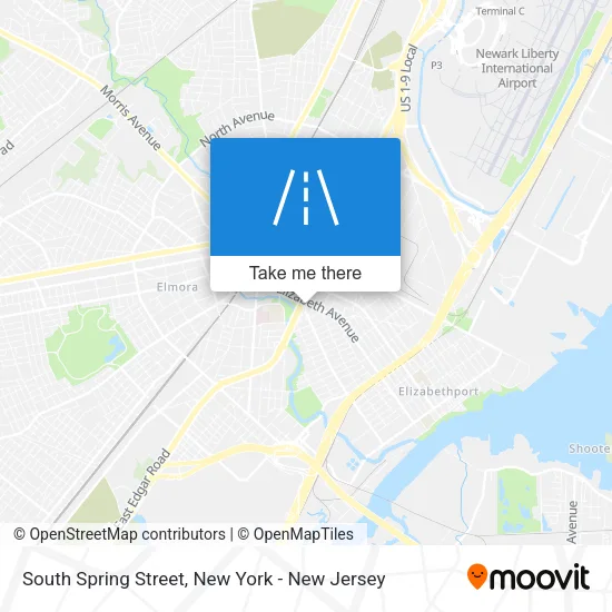 South Spring Street map