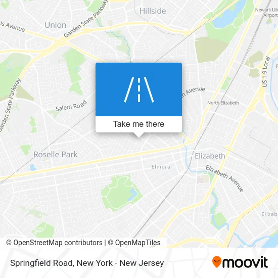 Springfield Road map