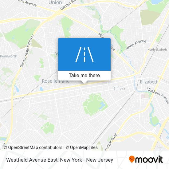 Westfield Avenue East map
