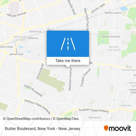 Butler Boulevard map