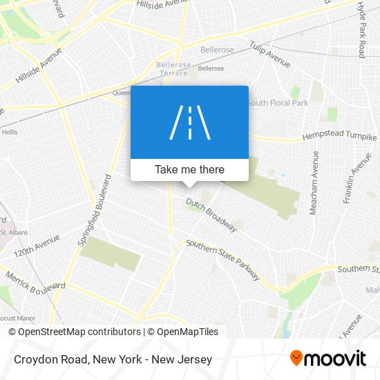 Croydon Road map