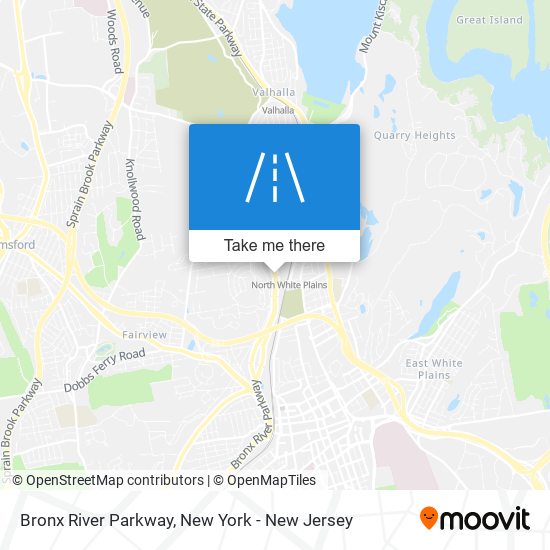 Mapa de Bronx River Parkway