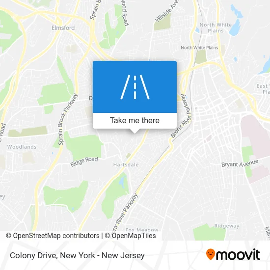 Colony Drive map