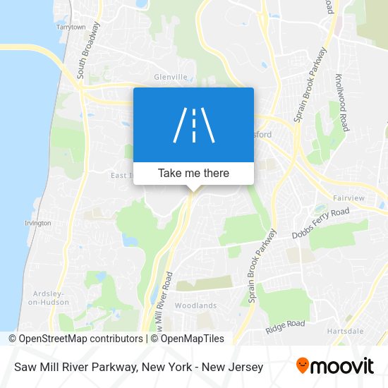 Mapa de Saw Mill River Parkway