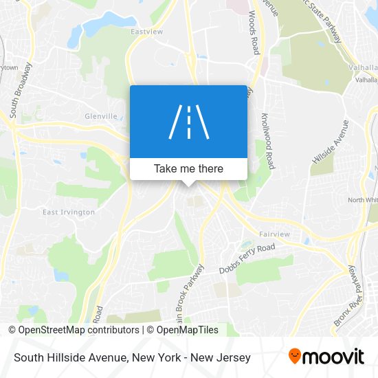 Mapa de South Hillside Avenue