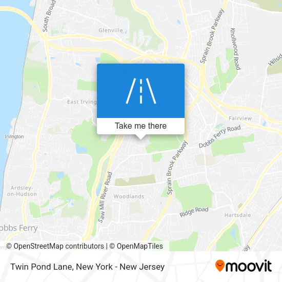 Twin Pond Lane map
