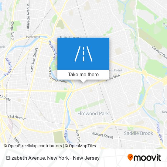 Elizabeth Avenue map