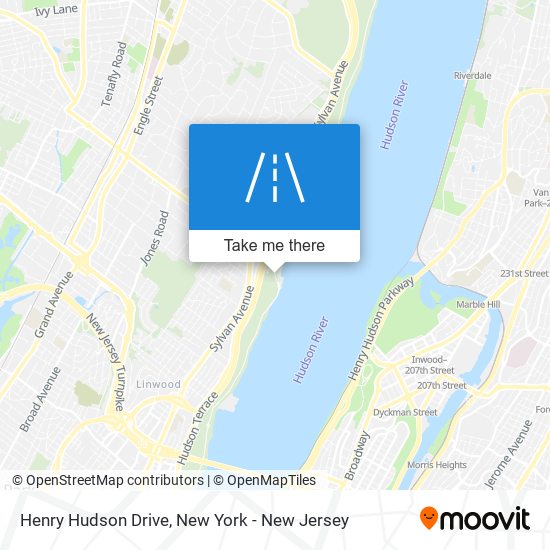 Henry Hudson Drive map