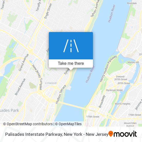 Palisades Interstate Parkway map