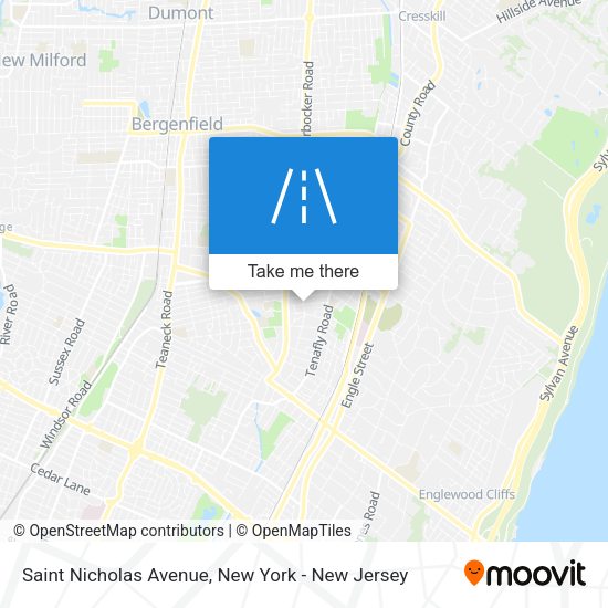 Mapa de Saint Nicholas Avenue