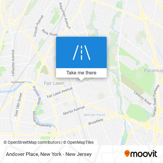 Andover Place map