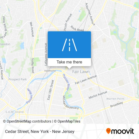 Mapa de Cedar Street