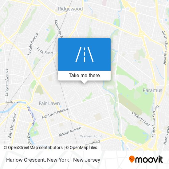 Harlow Crescent map