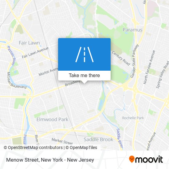 Menow Street map