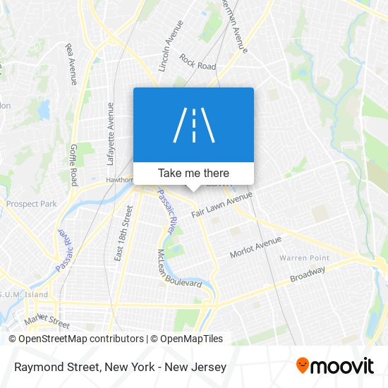Raymond Street map