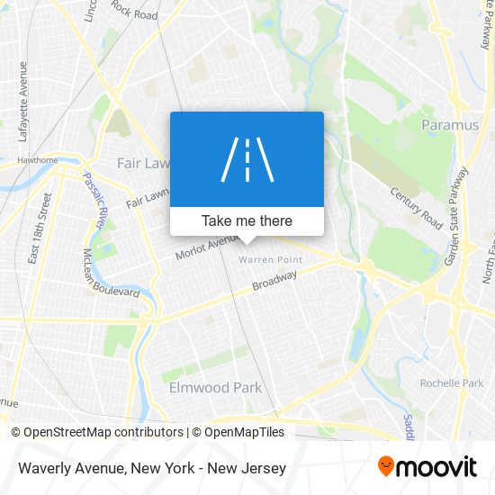 Waverly Avenue map