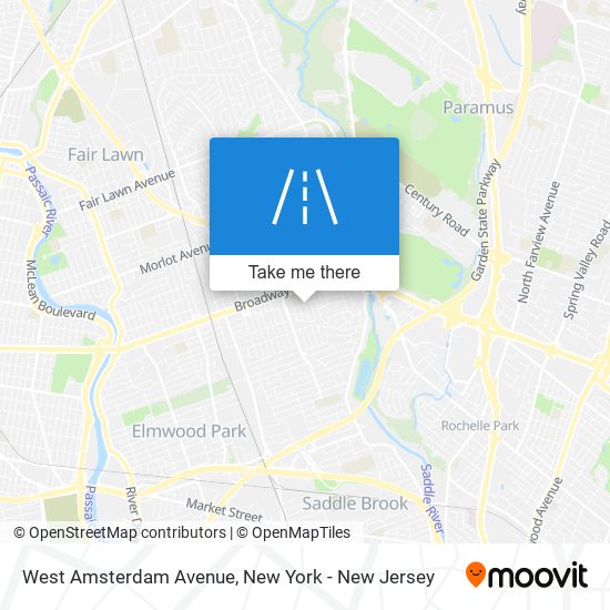 West Amsterdam Avenue map