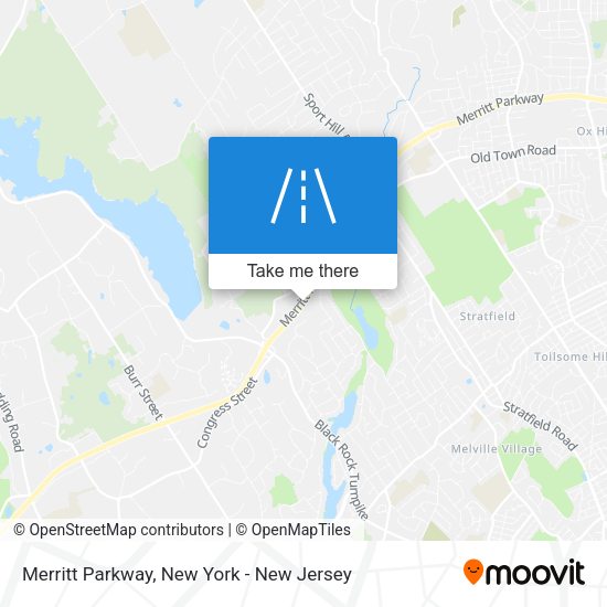 Mapa de Merritt Parkway